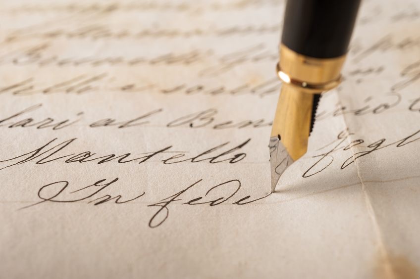 Kalligrafisch werk in klassiek schrift
